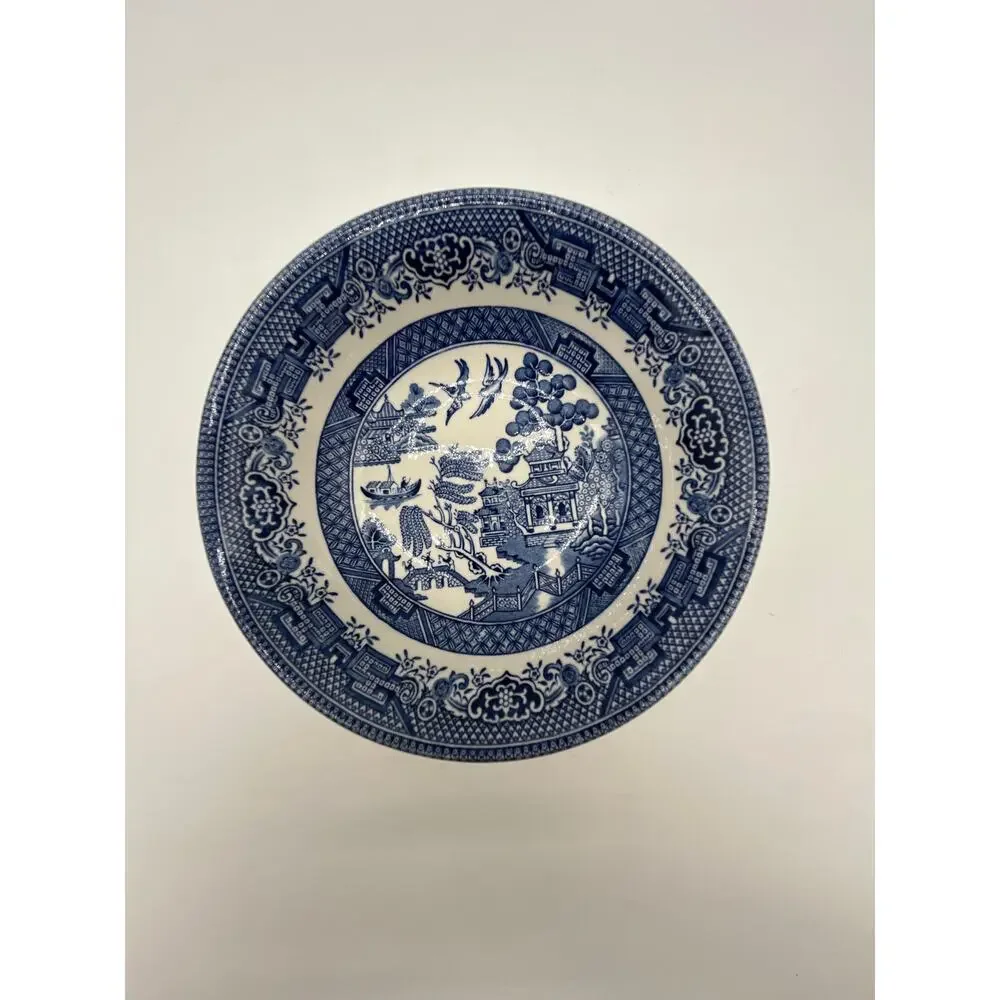 Vintage Churchill England Blue Willow Landscape Pattern Classic Small Bowl - 6